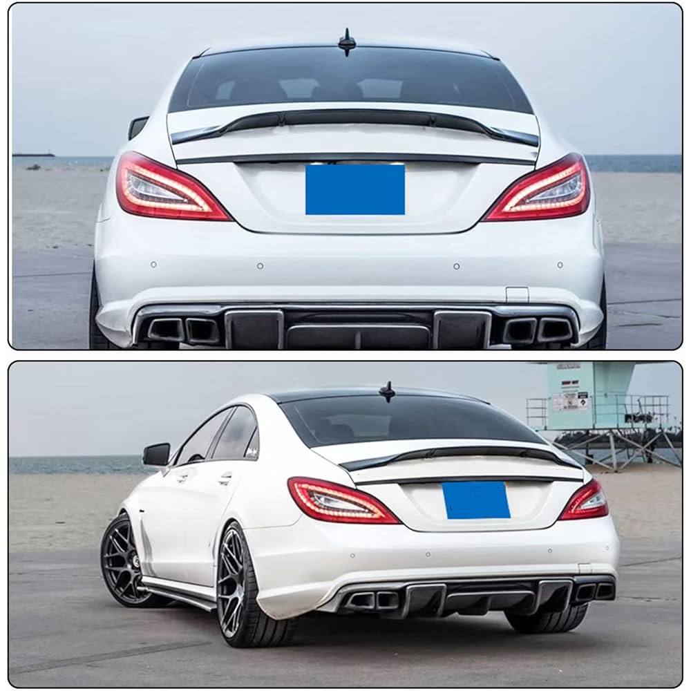 Gloss Black Trunk Spoiler For Benz CLS-Class W218 CLS63 CLS500 CLS550 2012-2018