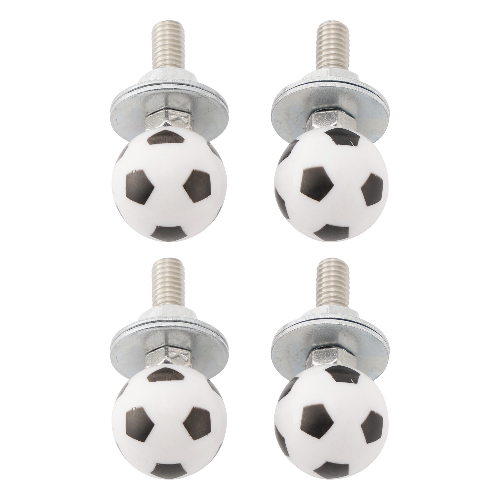 4x Motorcycle Bike Plastic Soccer License Plate Bolt On Screw On Frame Nut