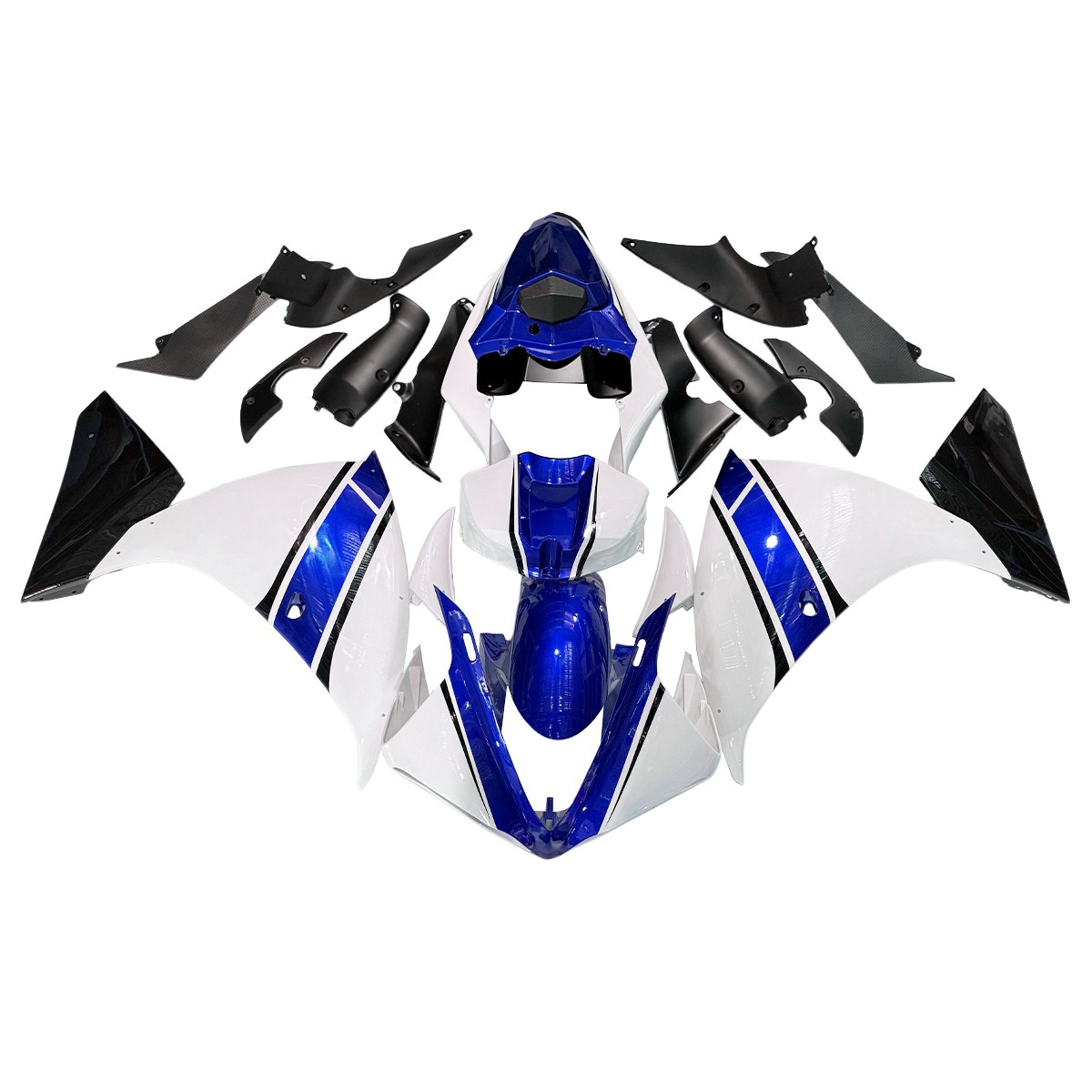 Fairing Kit Bodywork for Yamaha YZF R1 2009 2010 2011 ABS Fairings Blue Black