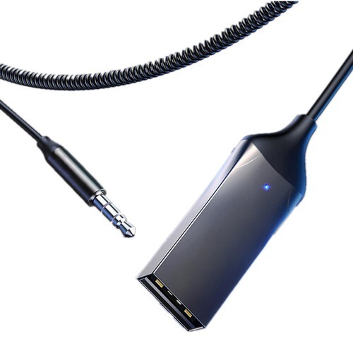Wireless Car Bluetooth 5.0 AUX Adapter USB to 3.5mm Jack Handsfree Audio Music