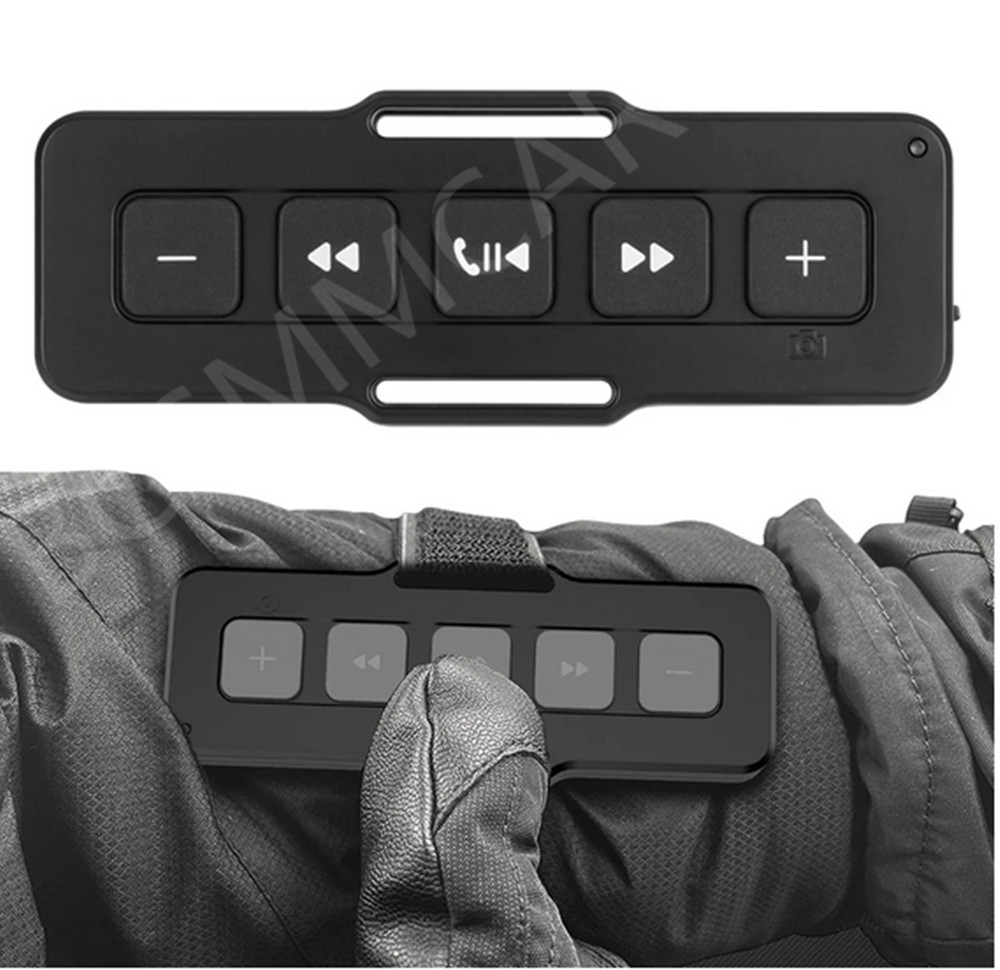 Wireless Bluetooth 5.0 Media Button Remote Controller For Car Motorcycle Outdoor