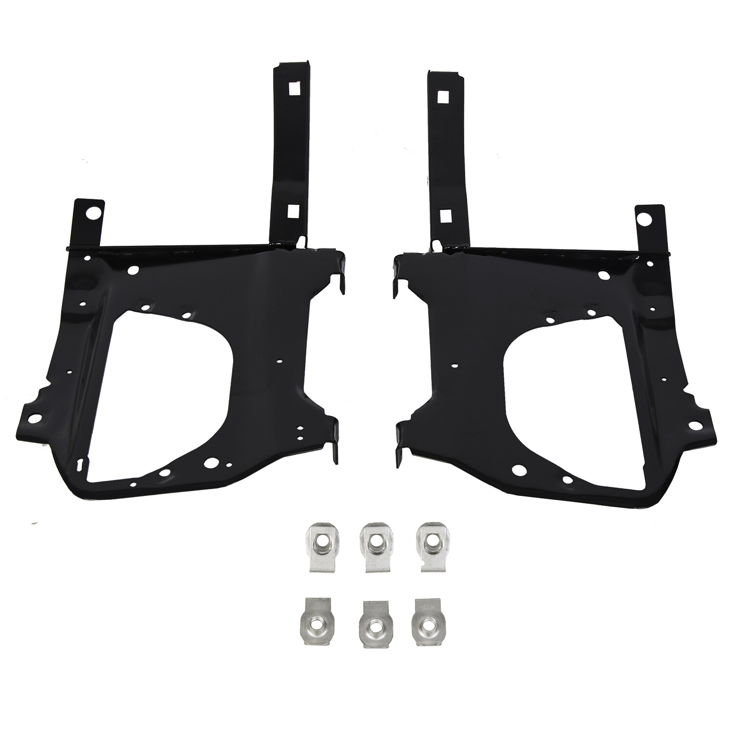 Front Steel Bumper Bracket Mount Kit Painted For Dodge Ram 2500 3500 2010-2018
