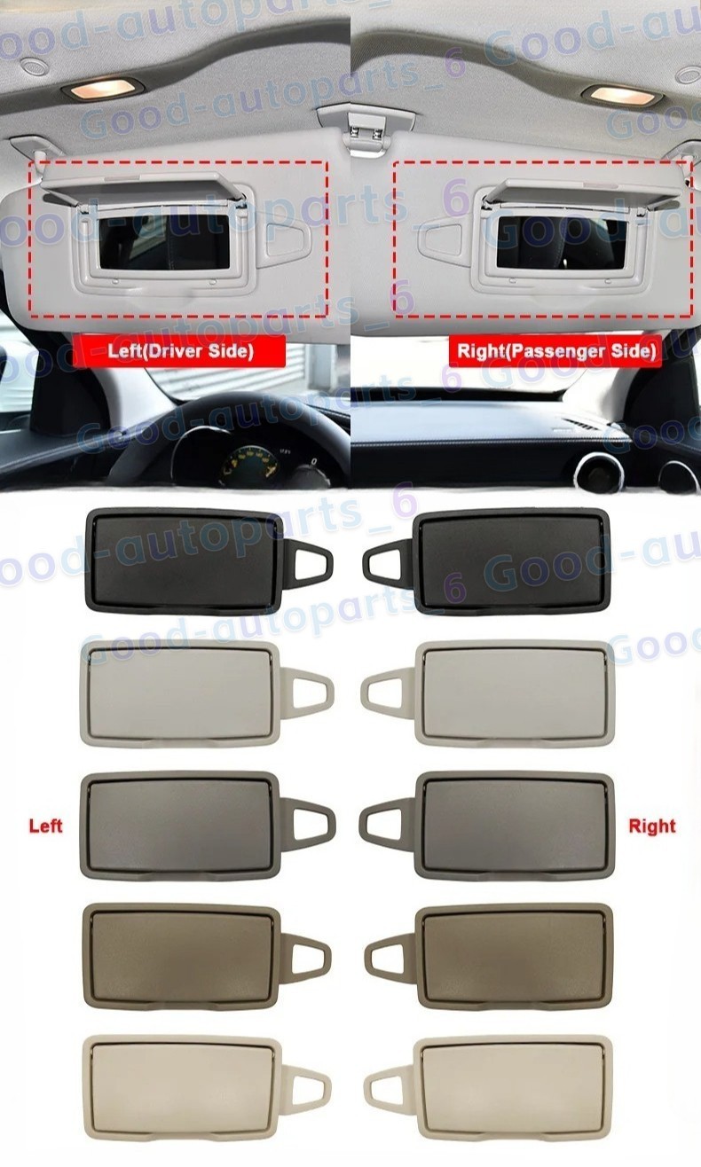 Sun Shade Visor Makeup Cosmetic Mirror Cover For Benz A B C E S GLA GLC Class