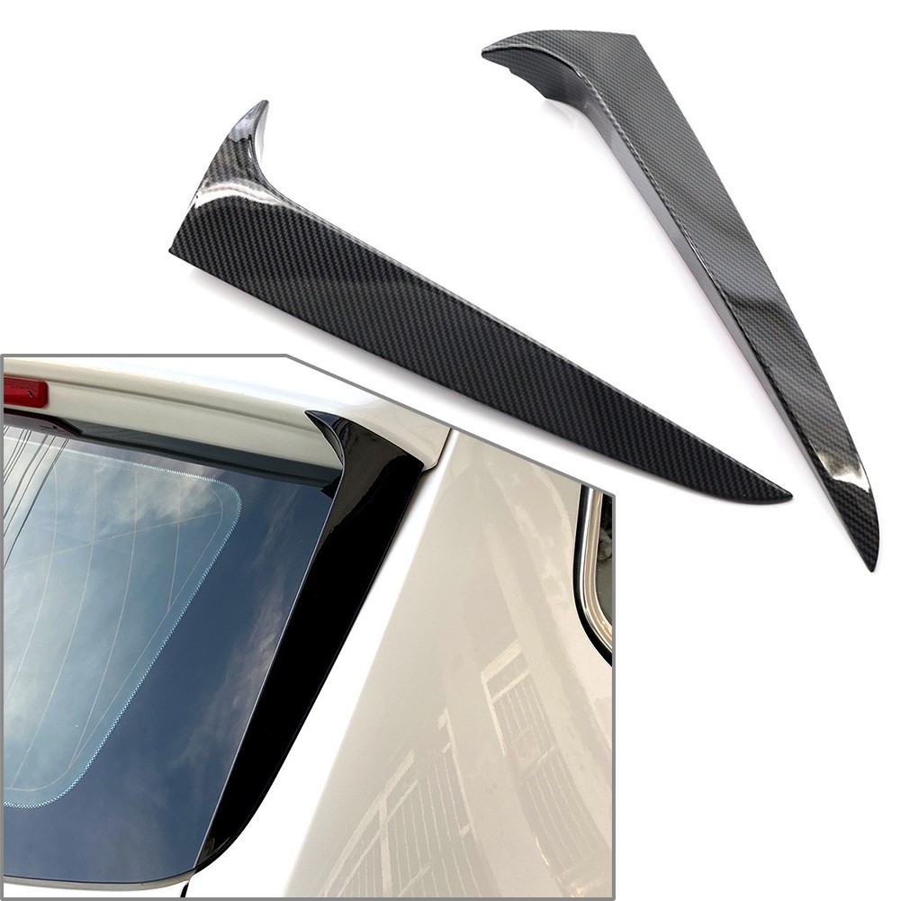 2pcs Rear Window Side Spoiler Canard Splitter Trim For BMW X3 F25 2011-2017