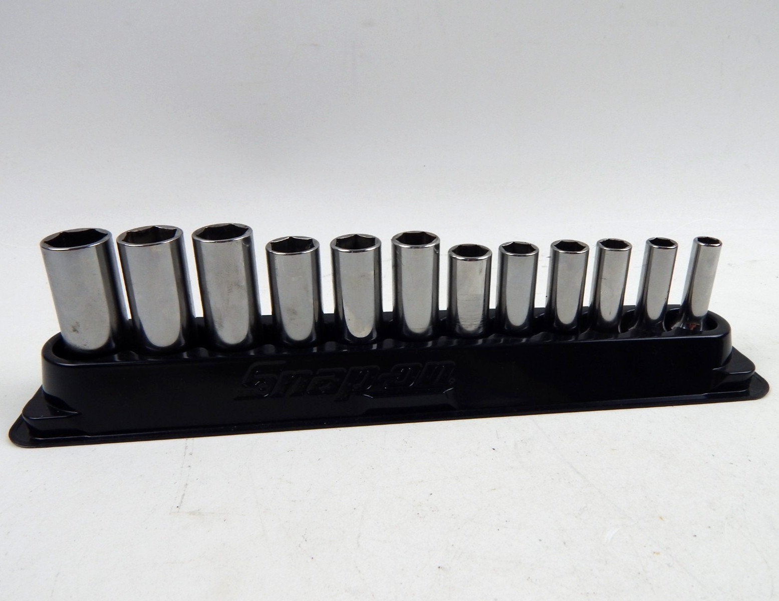Snap-on Tools 212SFSMY 3/8″ Drive 6pt Metric Deep Socket Set 8-19mm USA UNUSED?