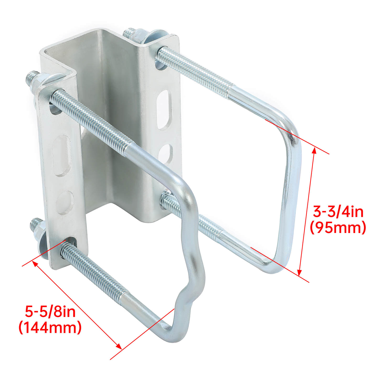 Pair 60″ Boat Trailer Zinc-Plated Guide On Post Kit With PVC Poles Covers