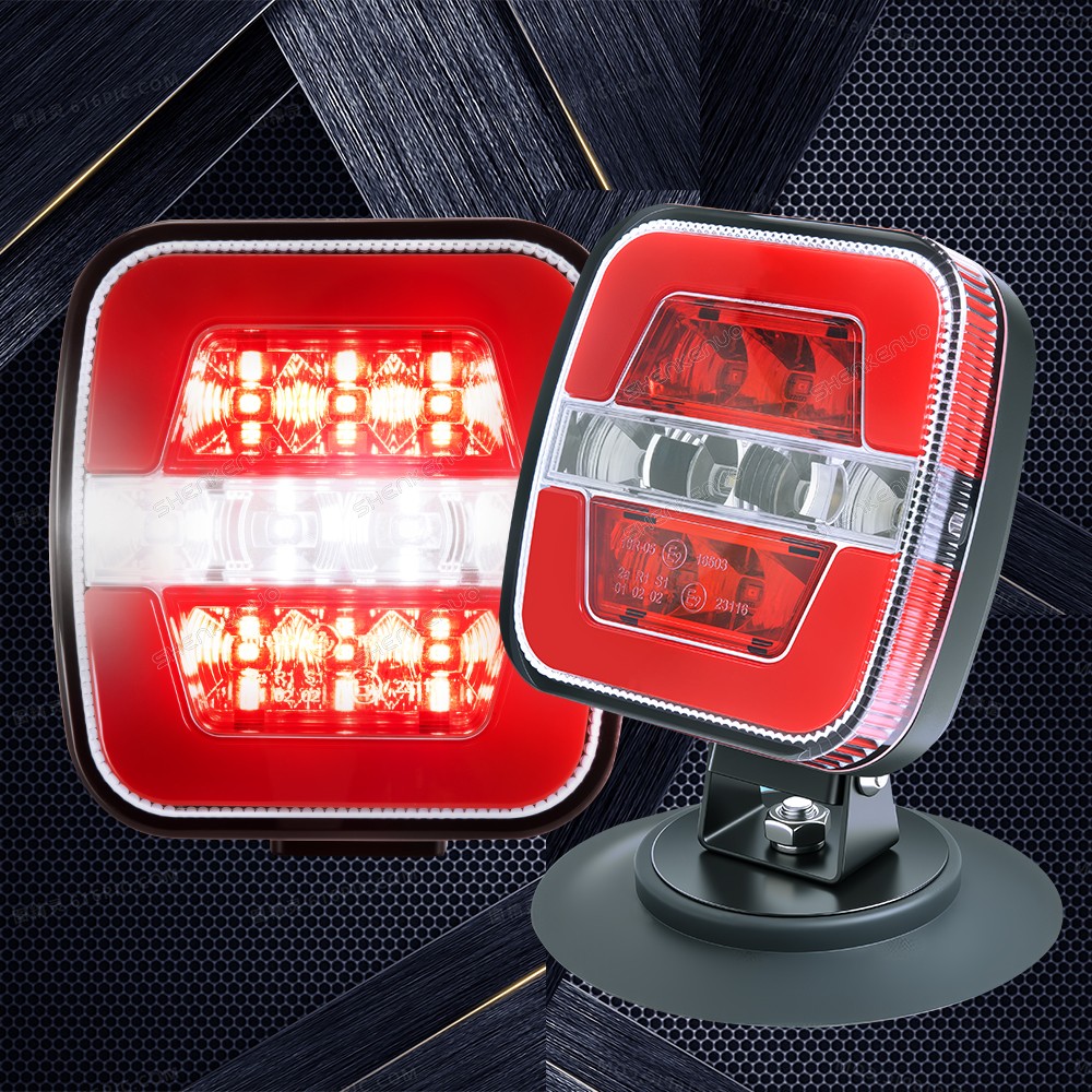 Magnetic Wireless TrailerLight IP67 Waterproof Brake Reverse License Plate Light