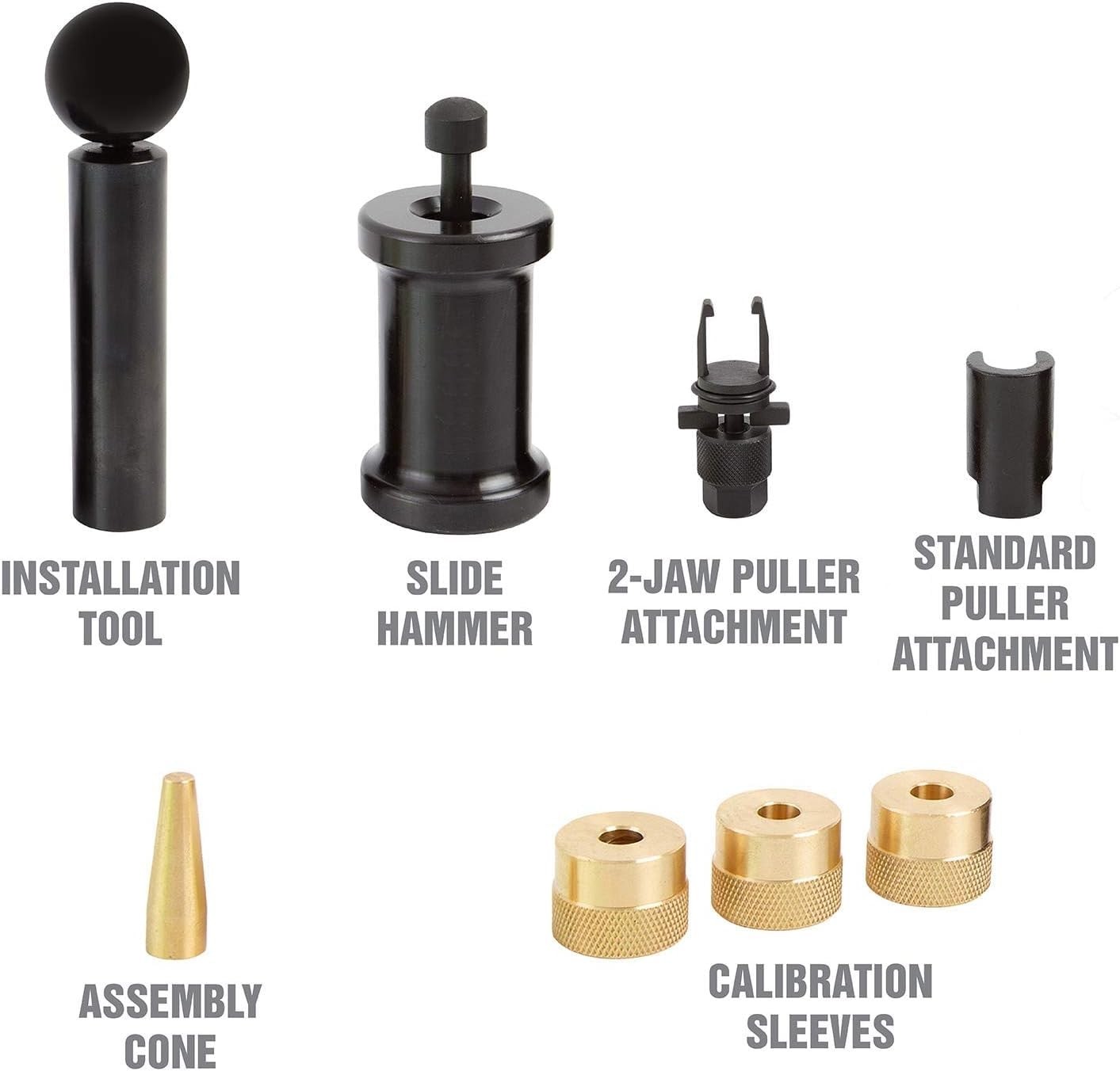 Alltooetools Engine Injector Removal Puller Kit Car Repair Garage Black