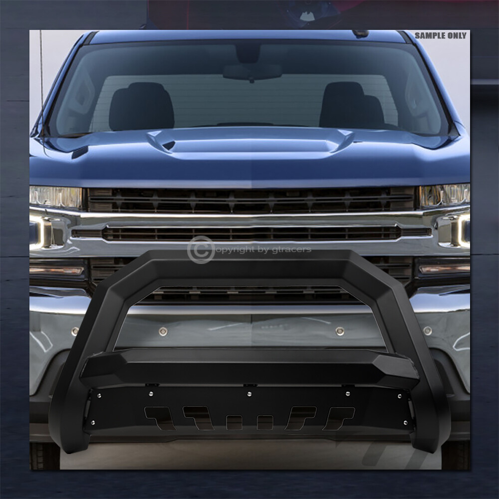 For 2016-2024 Nissan Titan Matte Black AVT Angular Bull Bar Bumper Grille Guard