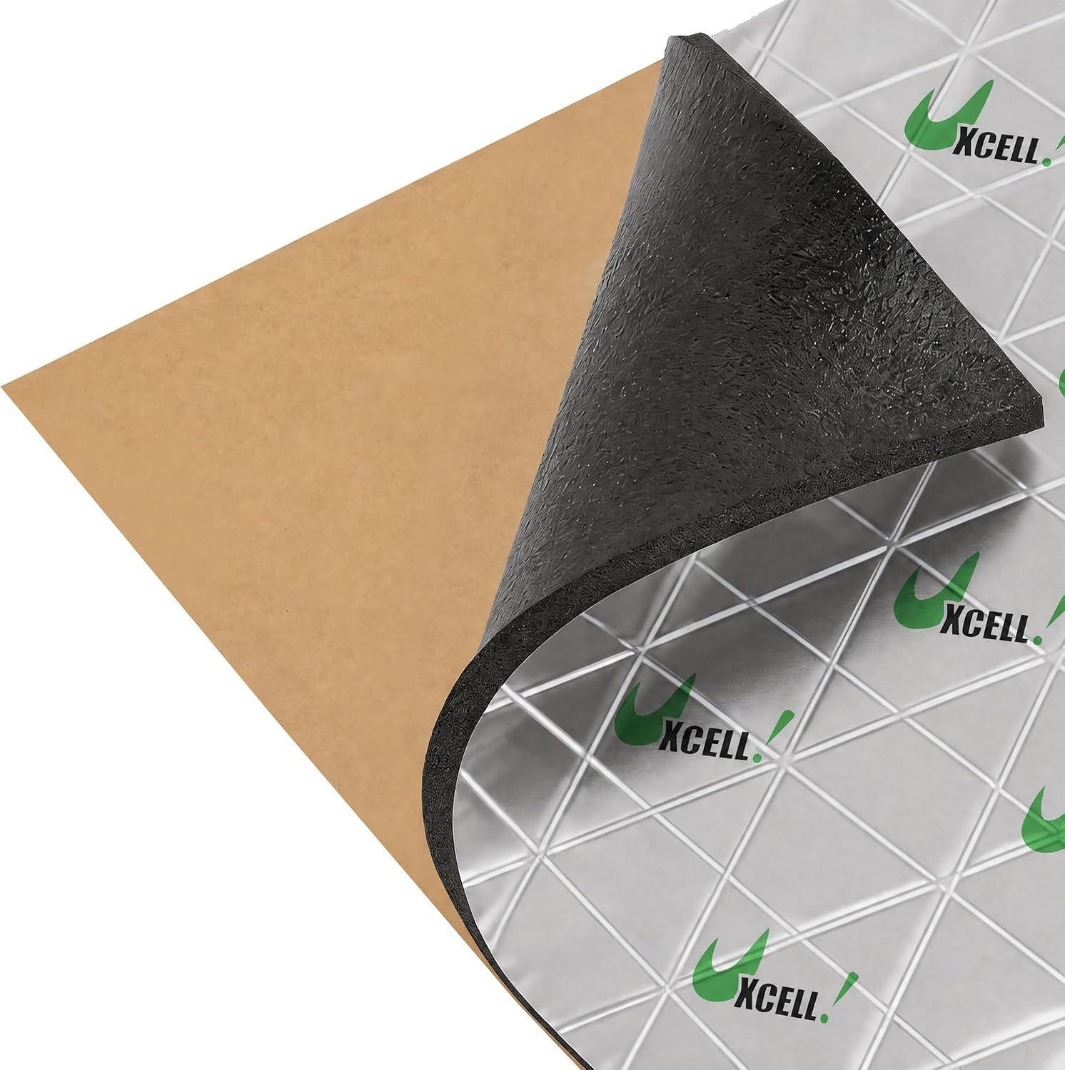 Sound Deadening Mat 10.76 Sqft 394mil 80×20 Aluminum Foil Foam Pad Self Adhesive