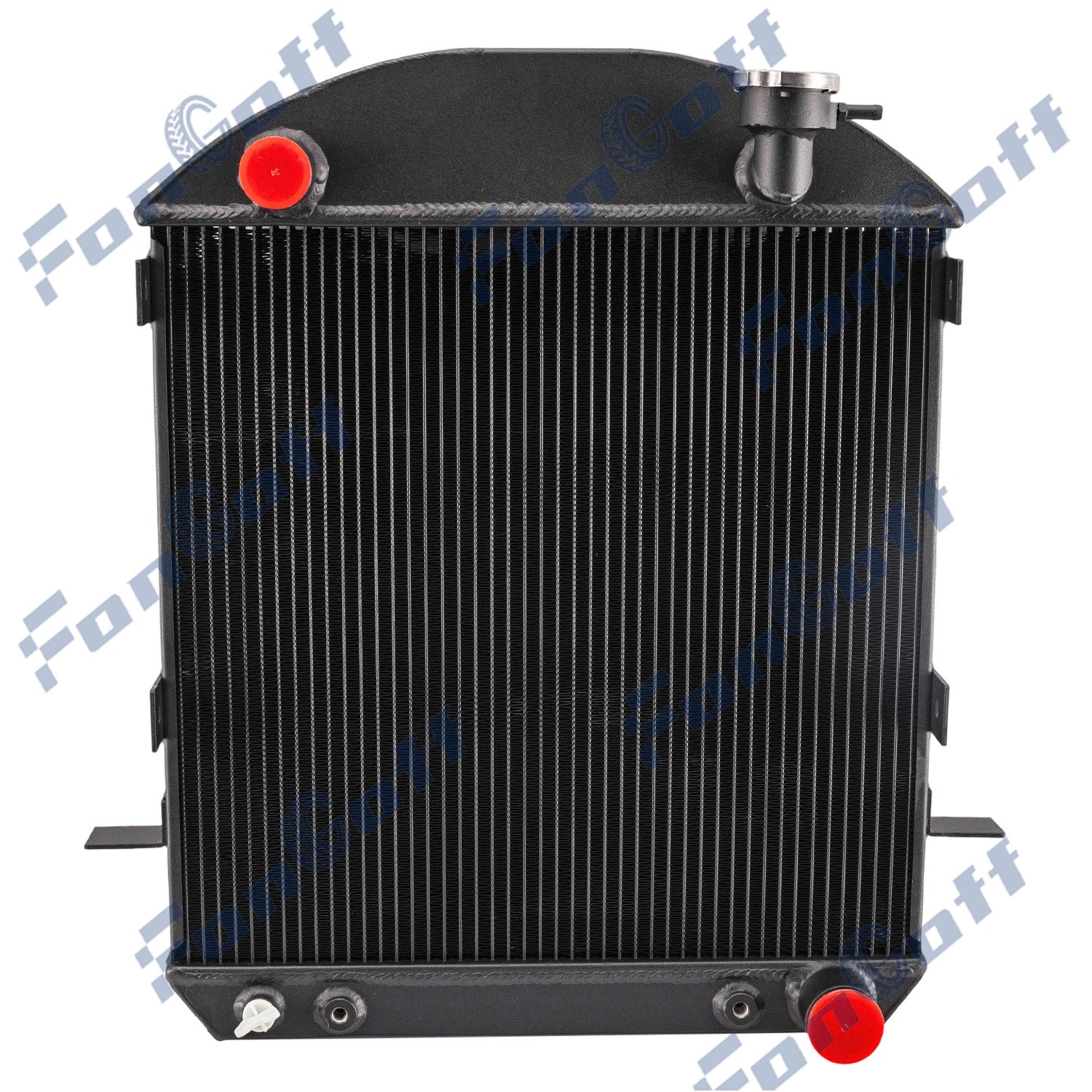 3 Rows Aluminum Black Radiator For 1917-1925 Ford Model T 2.9L l4 Chevy Engine.