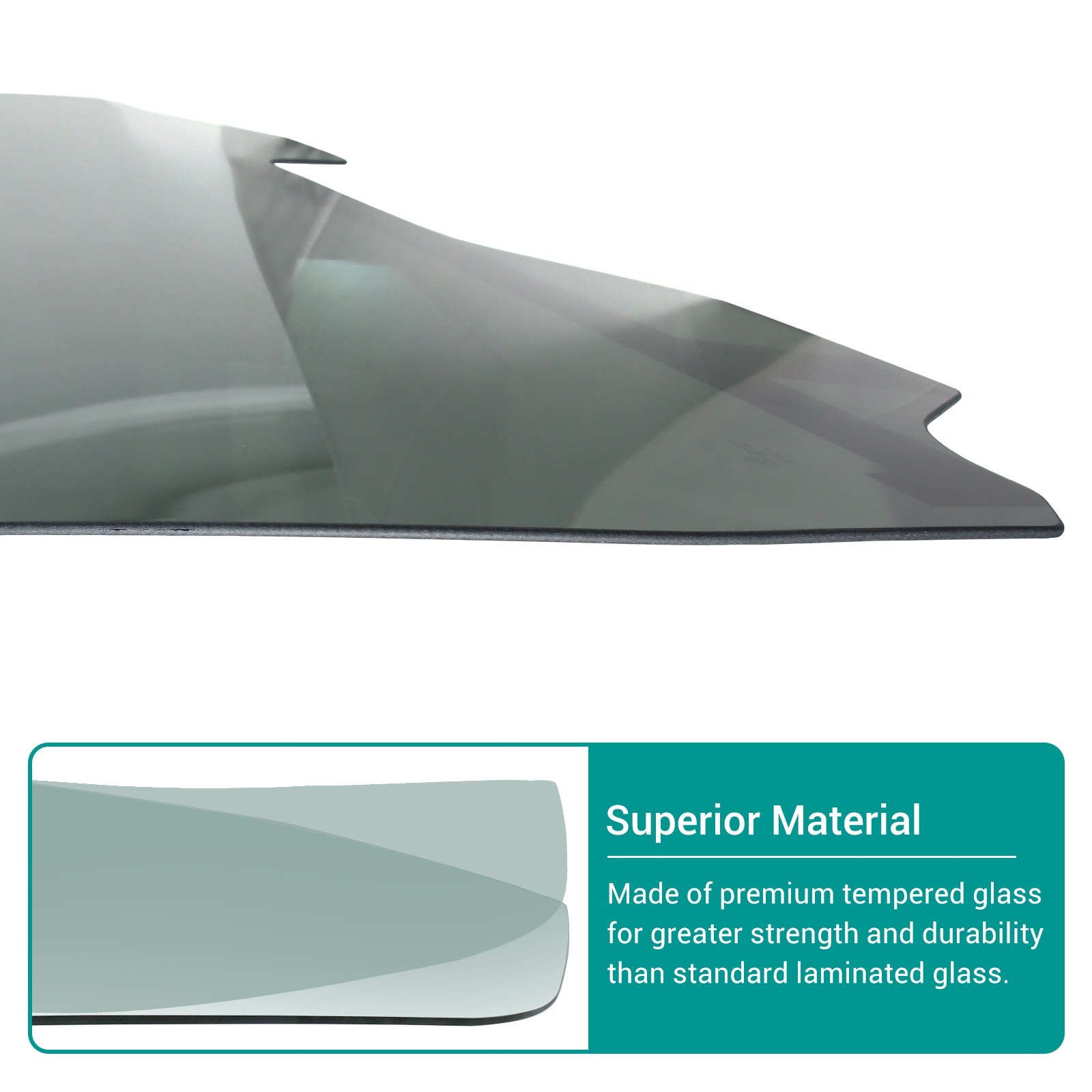 Heated Power Drop Down Rear Back Window Glass For 22-25 Toyota Tundra Crew Cab