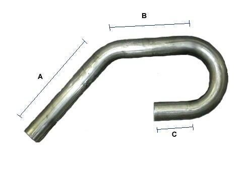 2″ – 45 & 180 409 Stainless Mandrel Bend Custom Exhaust Pipe Tubing Performance