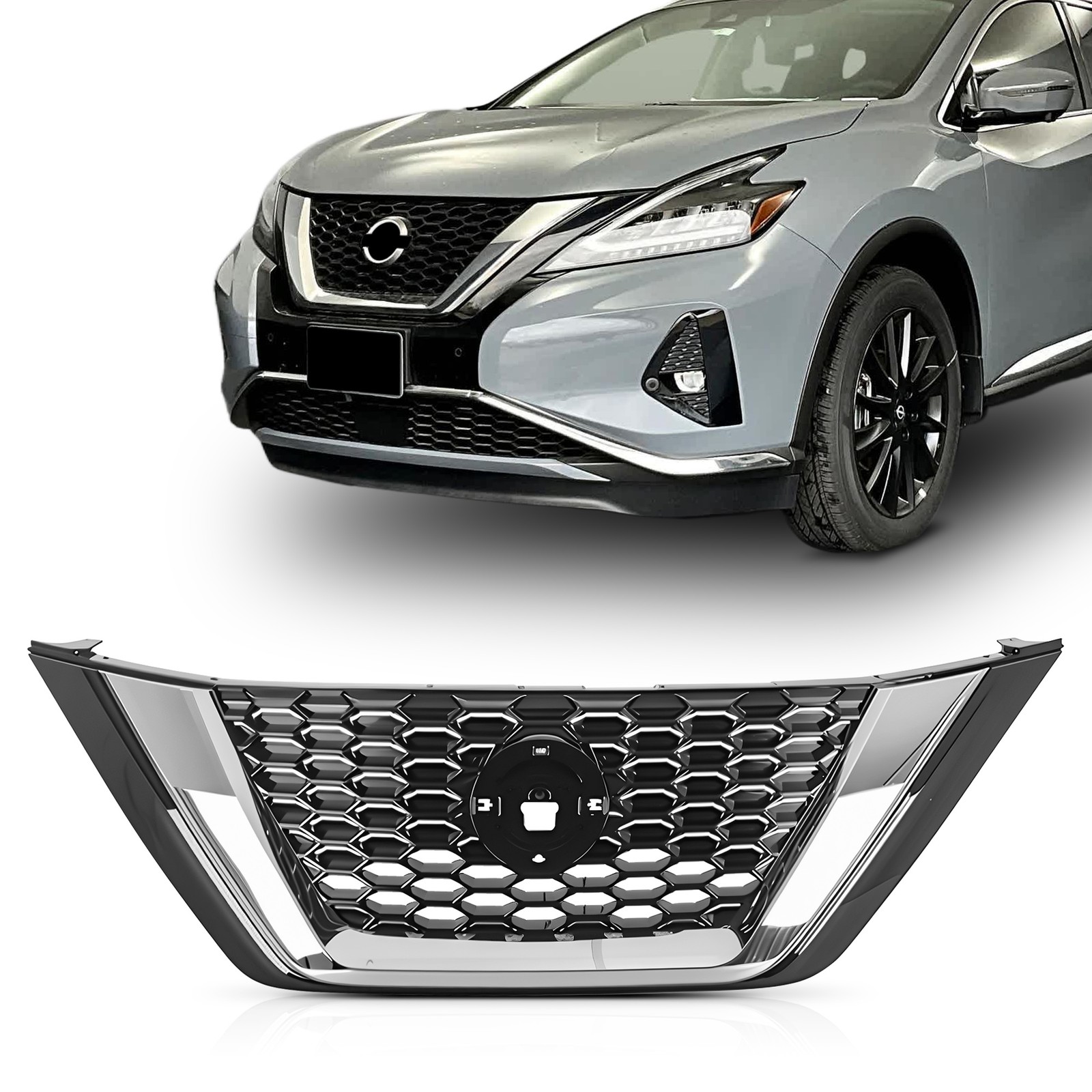 Front Grille Assembly Chrome&Black For Nissan Murano 2019-2023 623109UF0A