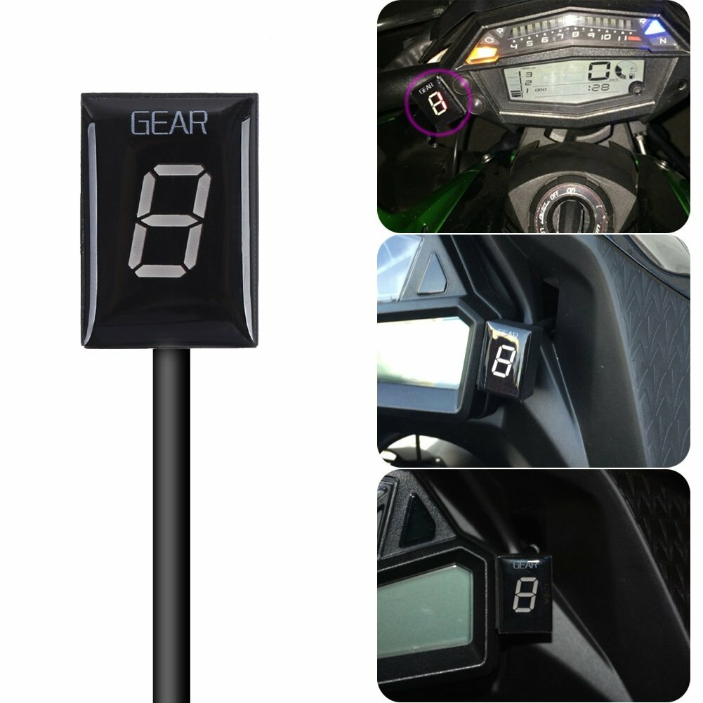 Motorcycle Gear Indicator Green LED for Kawasaki Ninja Vulcan Versys US Ship