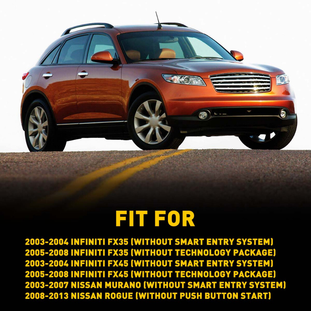 Front / Rear / Left / Driver Side Outside Chrome Door Handle for Nissan Infiniti
