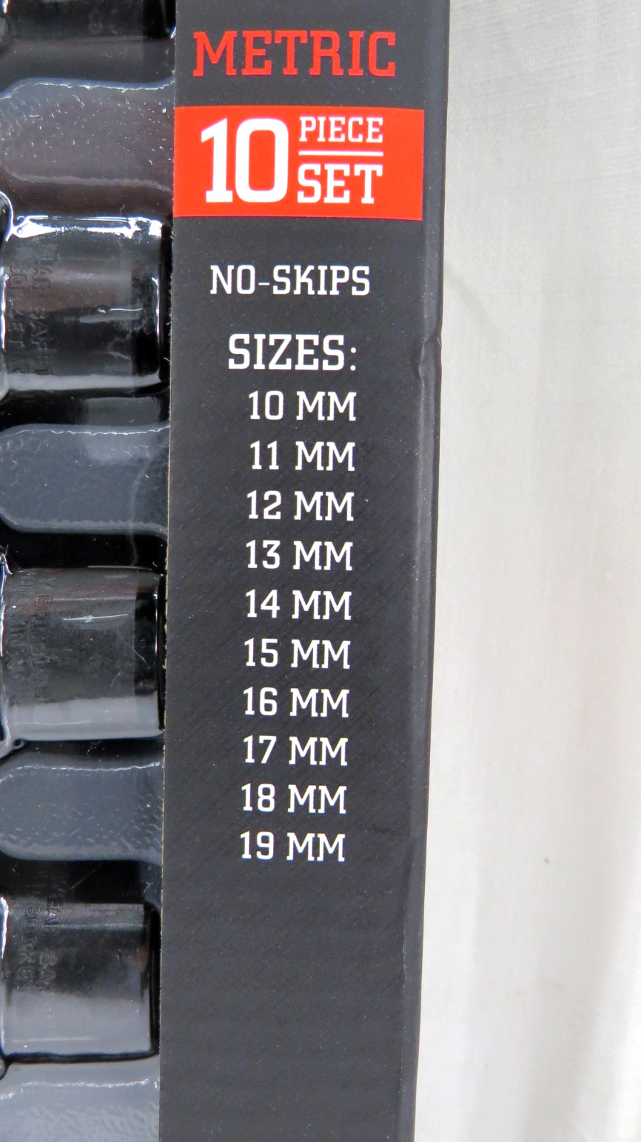 Icon I2UM-10 10 Piece Professional Impact Swivel Socket Set Metric 10-19mm 59747