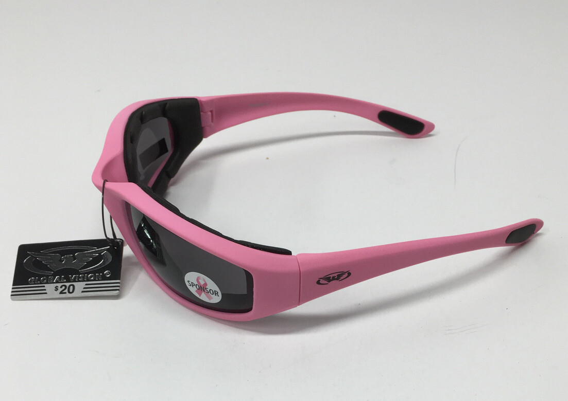 Global Vision Foam Padded Wrap Style “fight Back” SoftTouch Frames UV400 Pink