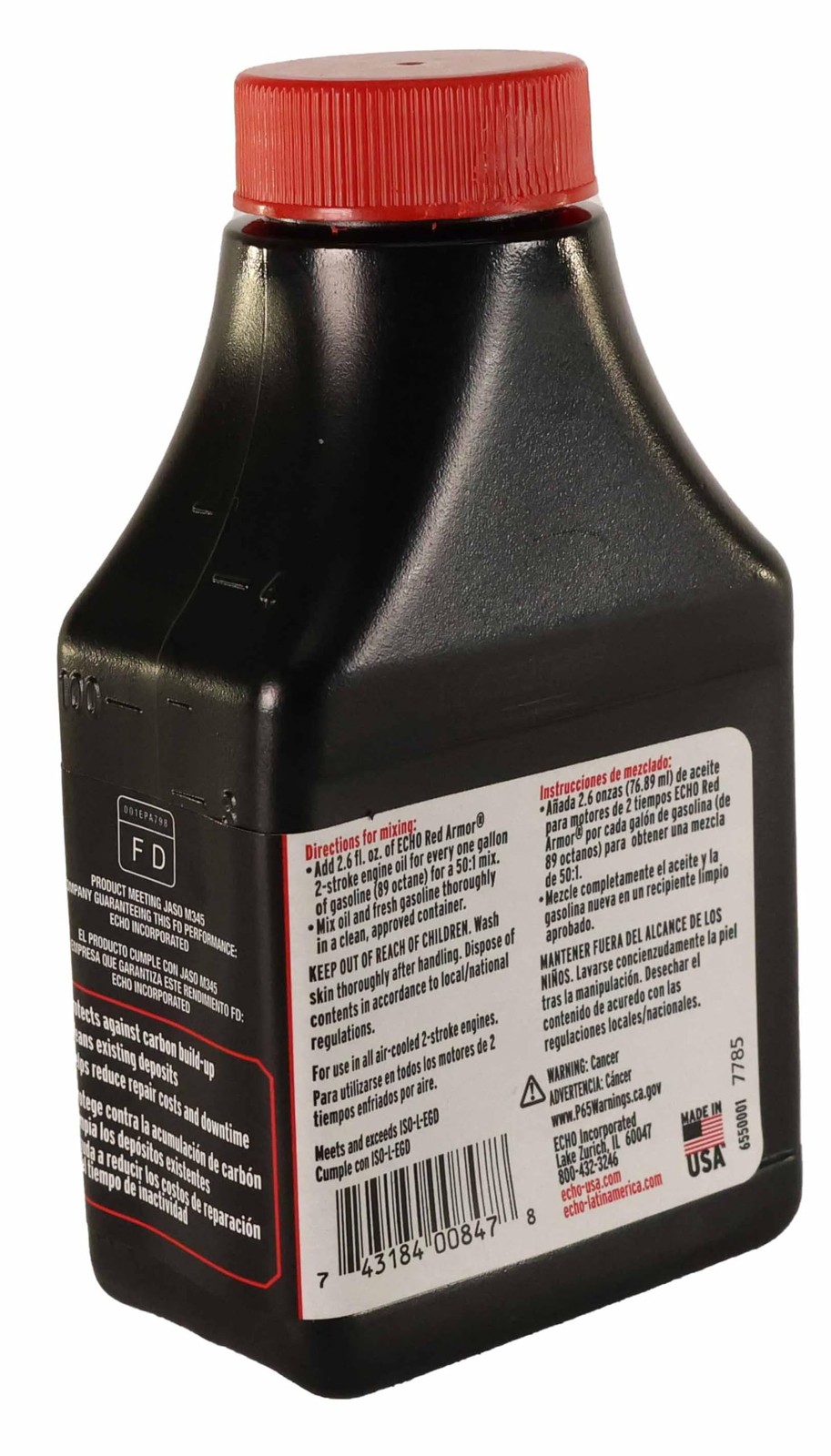 Echo 6550001 Red Armor 2-Cycle Engine Oil, Pack Of 6 6
