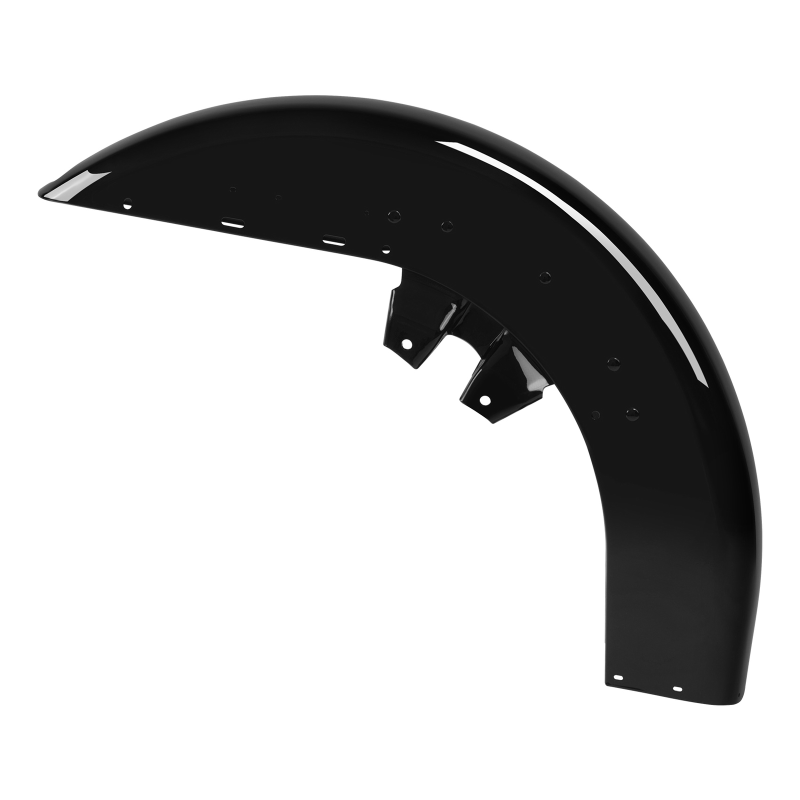 Vivid Black Front Fender Fit For Harley Electra Glide Road King 1989-2013