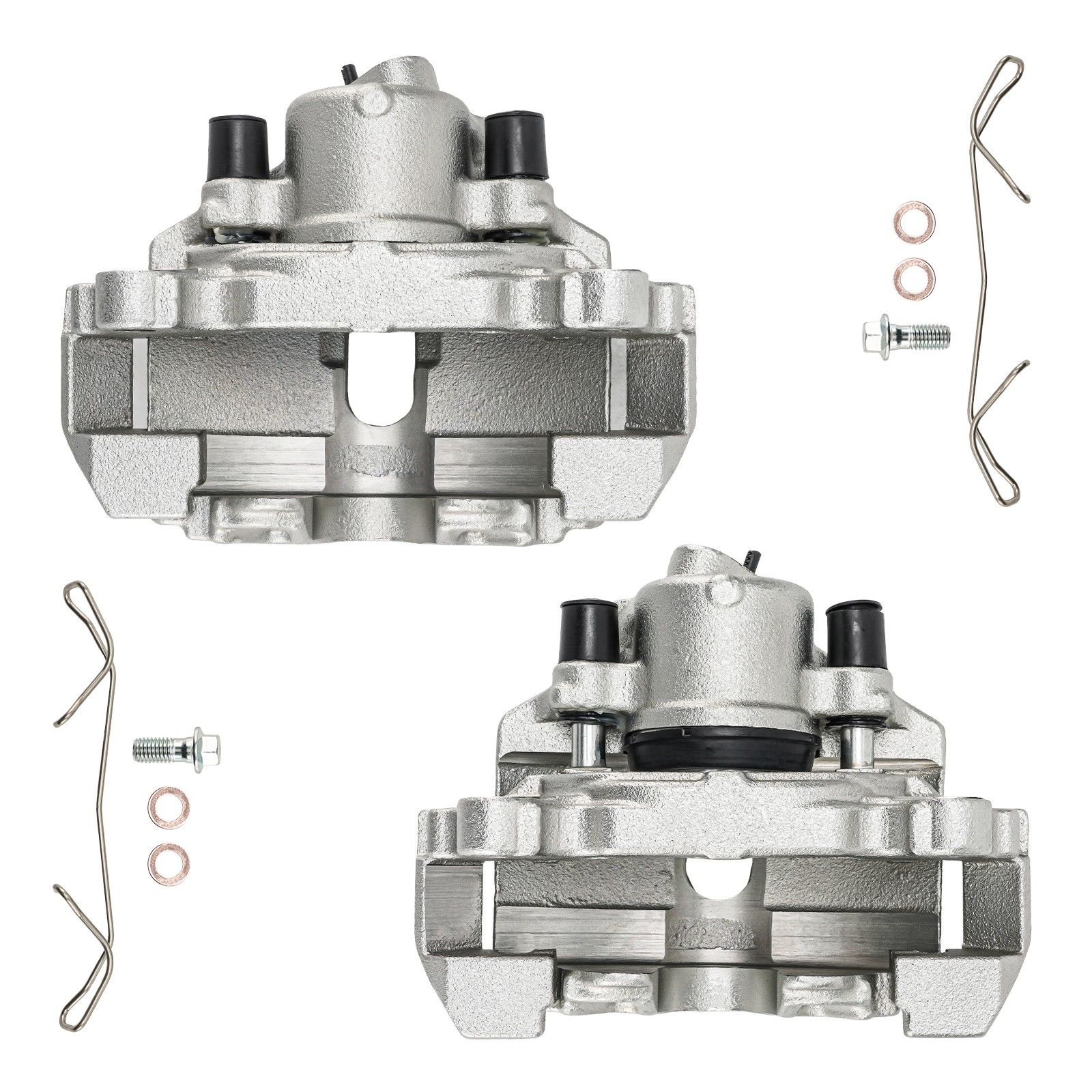2x Front Left Caliper & Front Right Caliper Set Fits 16-18 VW Jetta 1.4T 19B2975