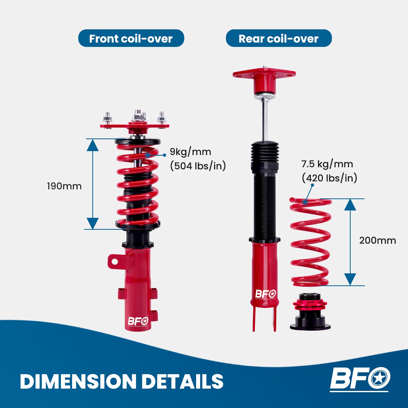 Coilovers Shocks Absorbers for KIA Optima 2011-2015 Suspension Kit