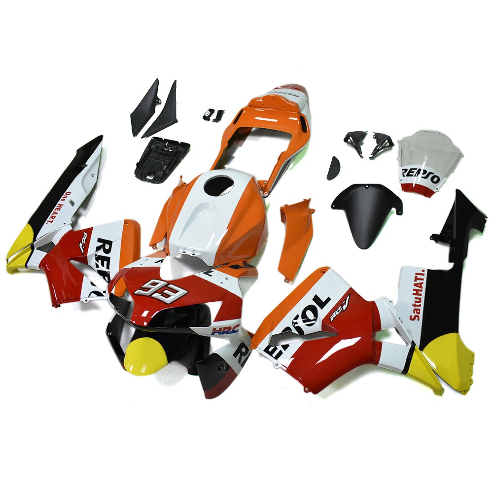 Bodywork Fairing Kit For Honda CBR600RR F5 2003 2004 ABS Fairings Repsol Orange