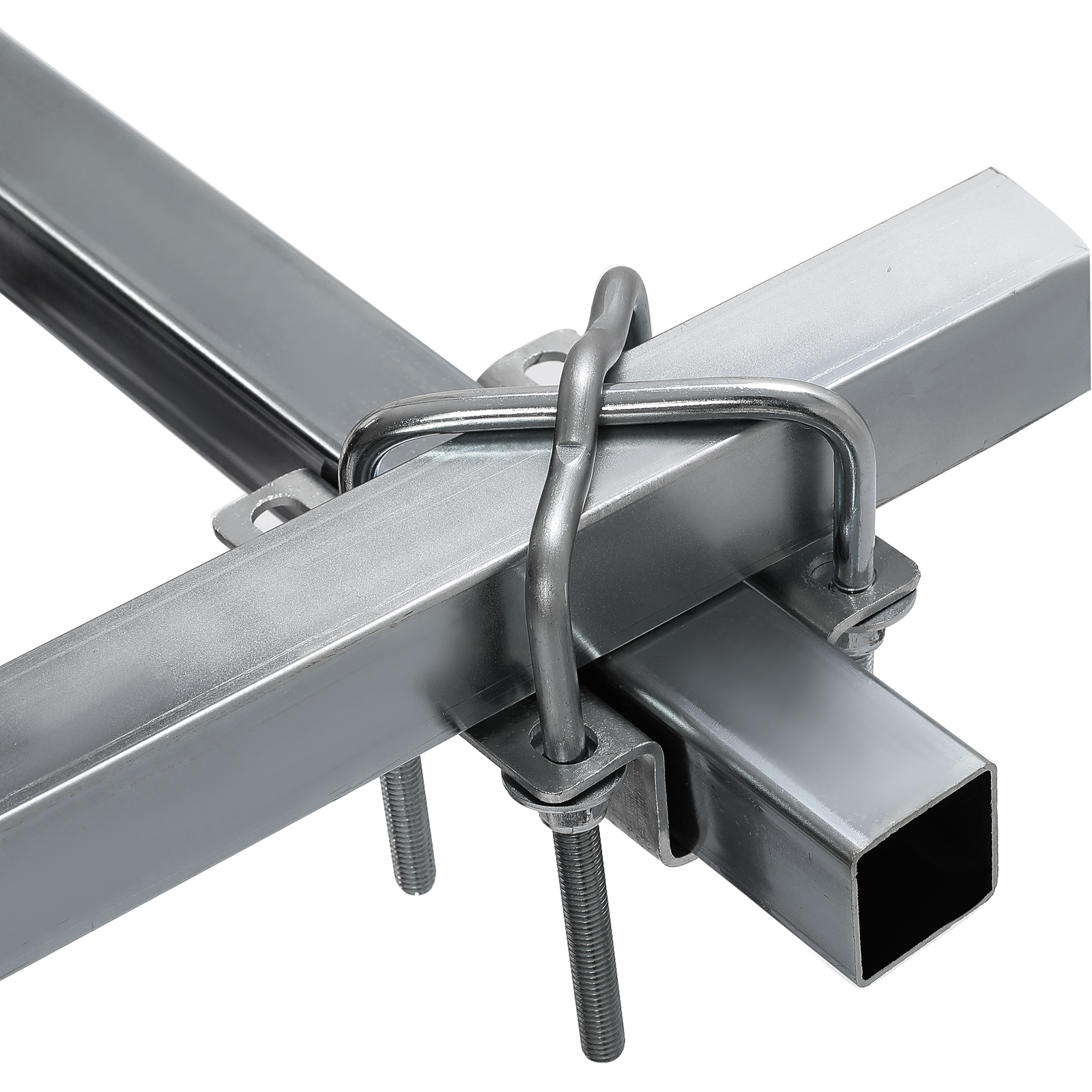 Pair 60″ Boat Trailer Zinc-Plated Guide On Post Kit With PVC Poles Covers