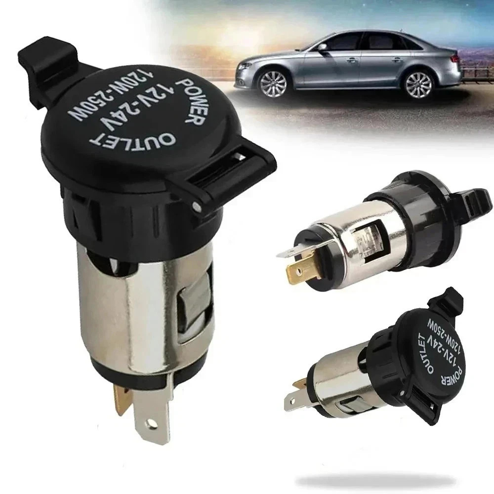 Cigarette Lighter Socket, DC 12V Car Lighter,12 Volt Female Power 3