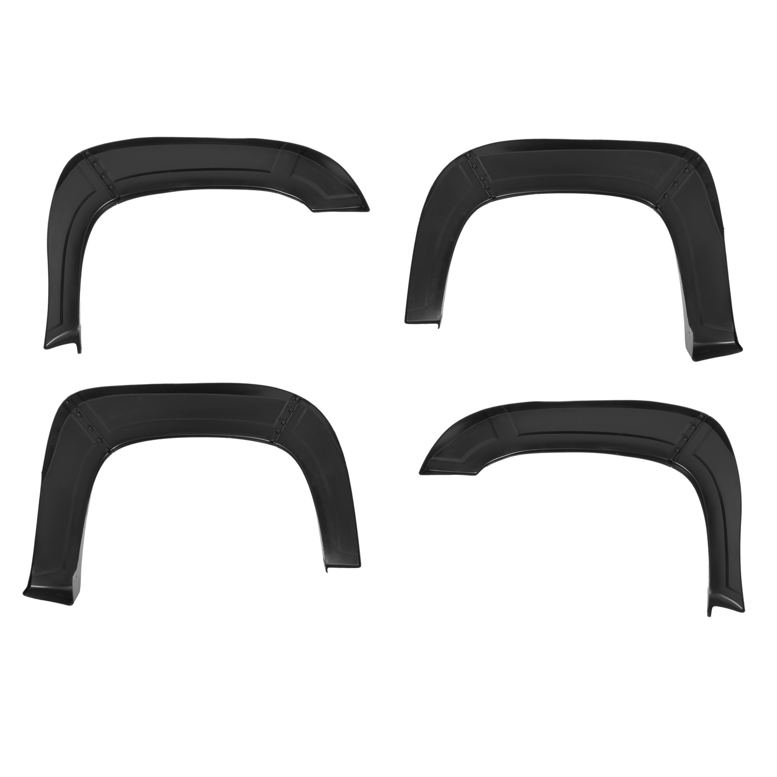 Front Rear Fender Flares Set Textured Black For 2007-2013 Chevrolet Avalanche
