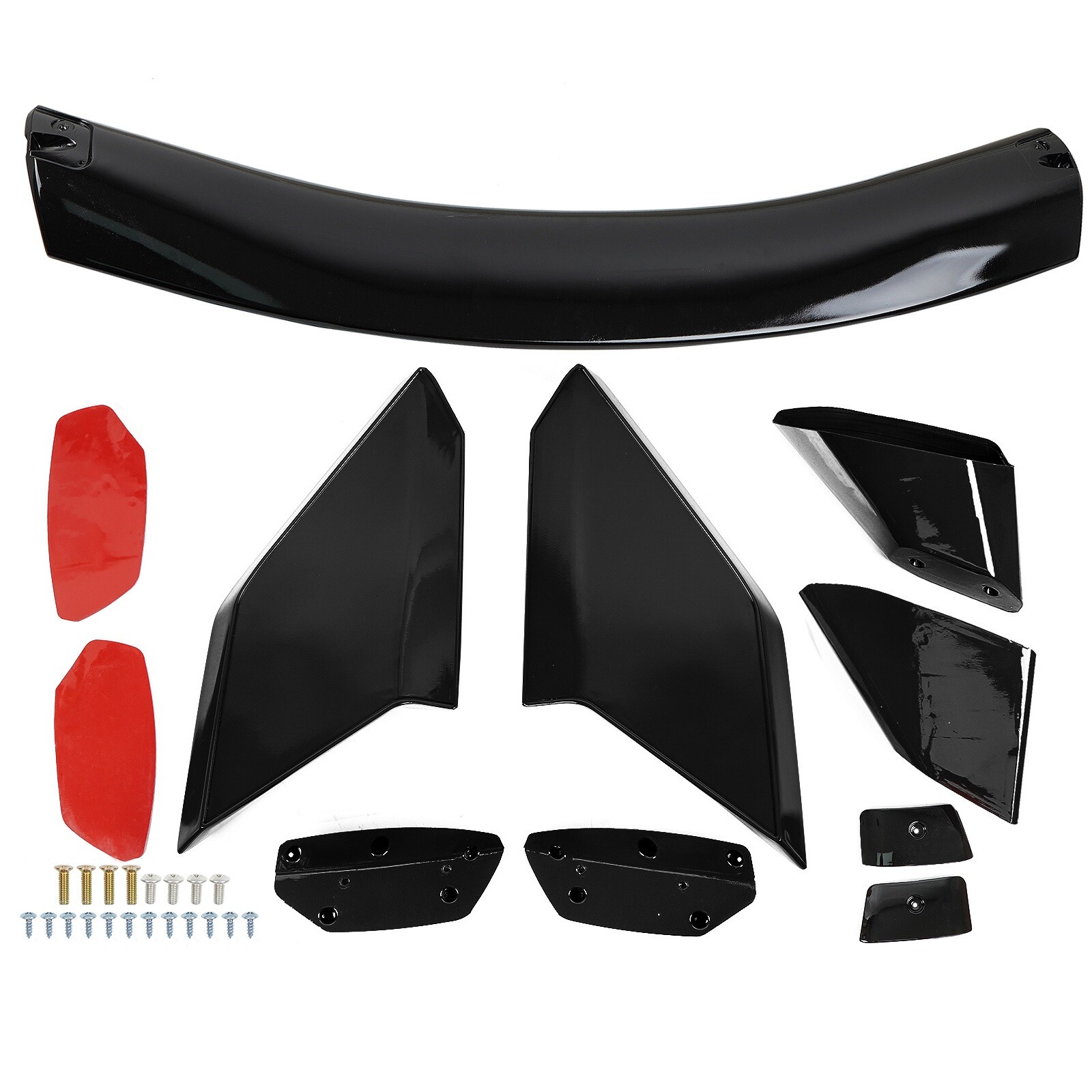 FOR 16-21 HONDA CIVIC 4DR SEDAN GLOSS BLACK TYPE R STYLE REAR TRUNK SPOILER WING