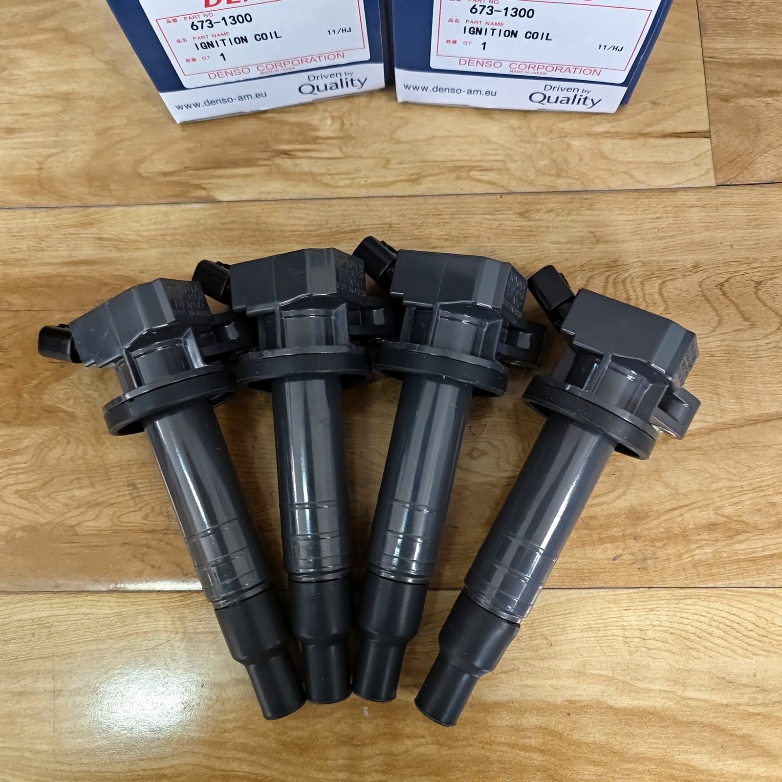 4Pcs Denso Ignition Coil 673-1300 90919-02239 For 2000-10 Toyota Celica Us Stock