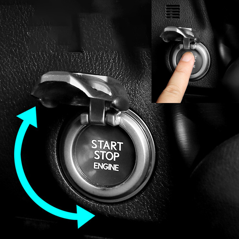 Car Engine Start Stop Push Button Switch Trim Cover Cap-Accessories Universal