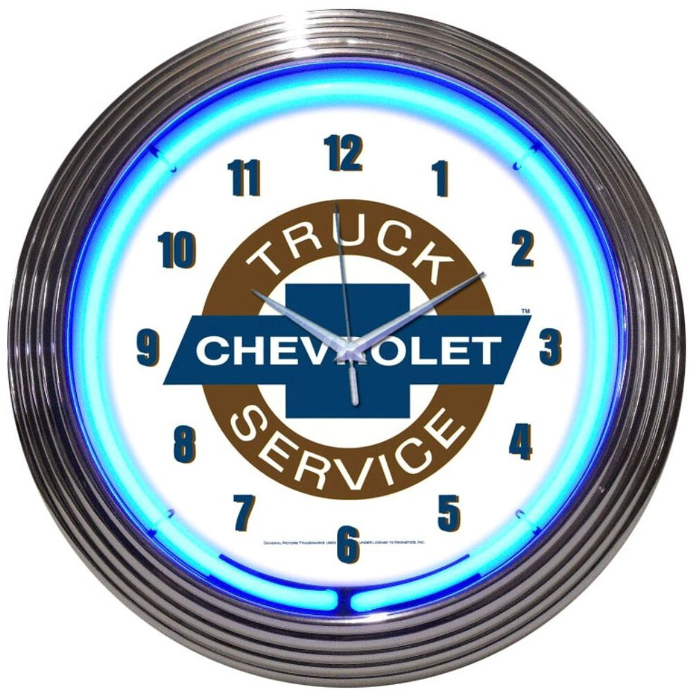 Neon Clock – Chevy Trucks Service 15″ 8TRUCK * Ships FREE to the 48-State USA!