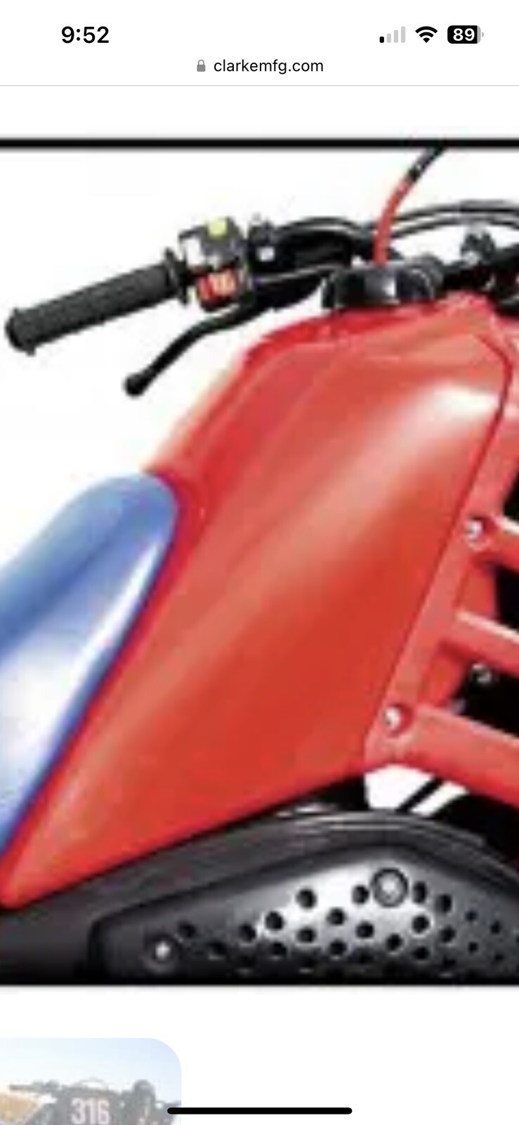1985-1986 Honda ATC250r Clarke Fuel Tank. ANY COLOR. Red White Blue Green Clear