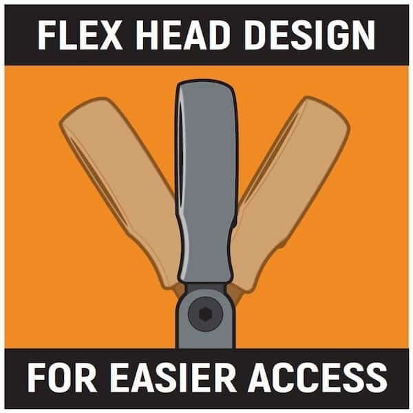 1/4 In. Drive 72-Tooth Quick Release Locking Flex Slim Head Ratchet