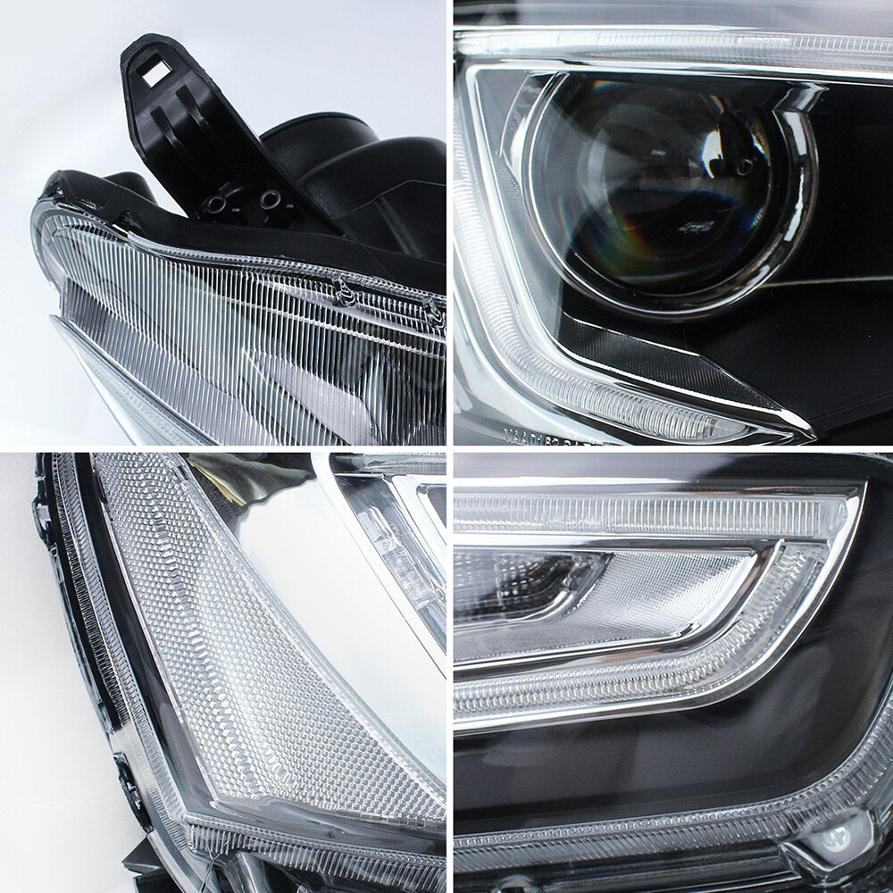 Pair LED Projector Headlights For Mitsubishi Lancer/Evo 2008-2017 w/Sequential