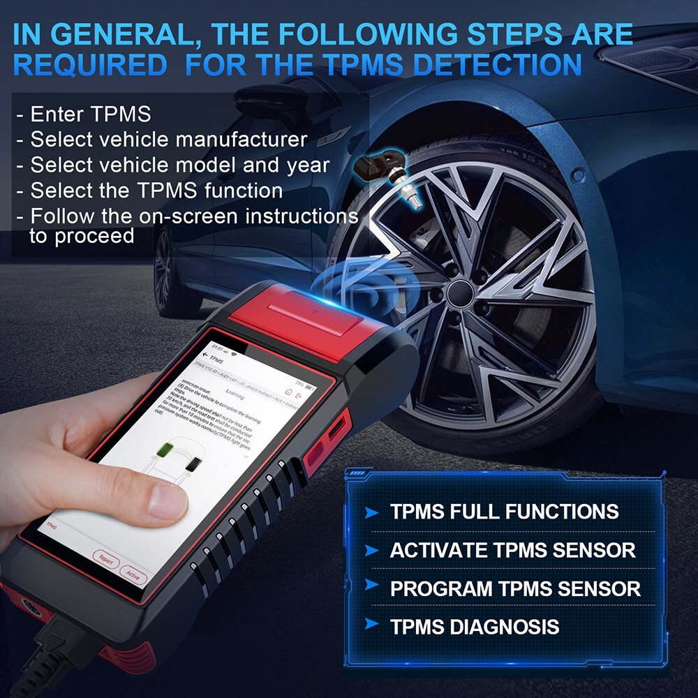 KINGBOLEN K6 Pro TPMS Programming Scanner Bidirectional OBD2 Car Diagnostic Tool