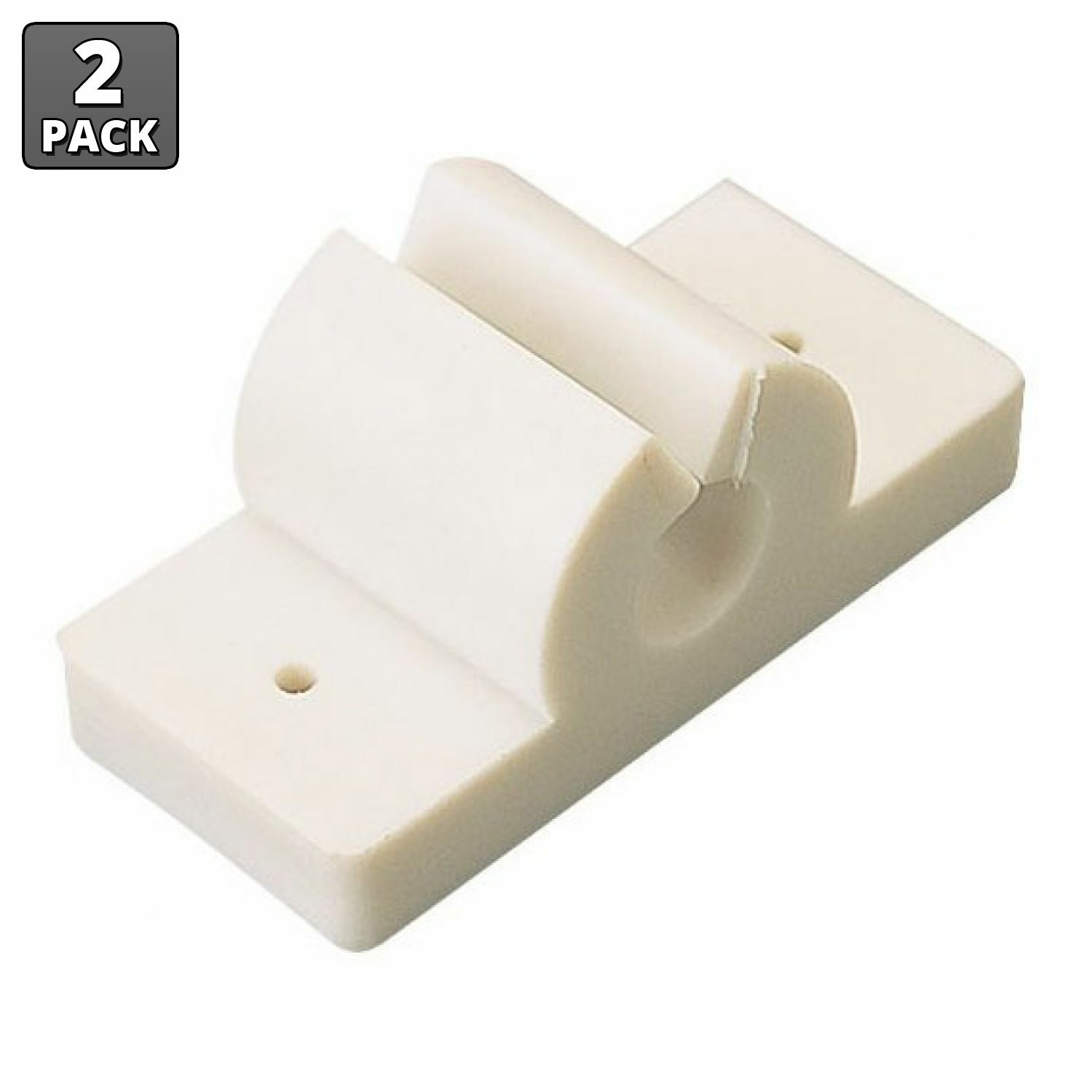Sea-Dog 329770-1 White Antenna Clip 5/16″-3/8″ (Pair) SeaDog