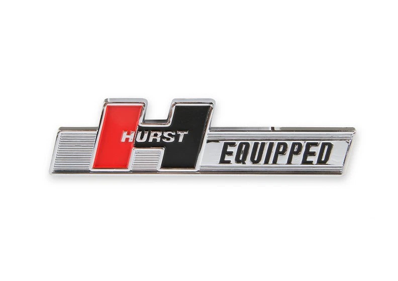1Pc Hurst Equipped Logo Rear Emblem 3D Shifter Badge Nameplate 1361000
