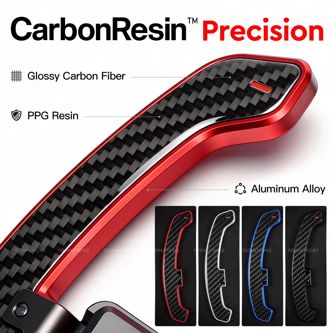 Glossy Carbon Fiber/Aluminum Alloy Paddle Shifter For Mercedes Benz A/B/C Class
