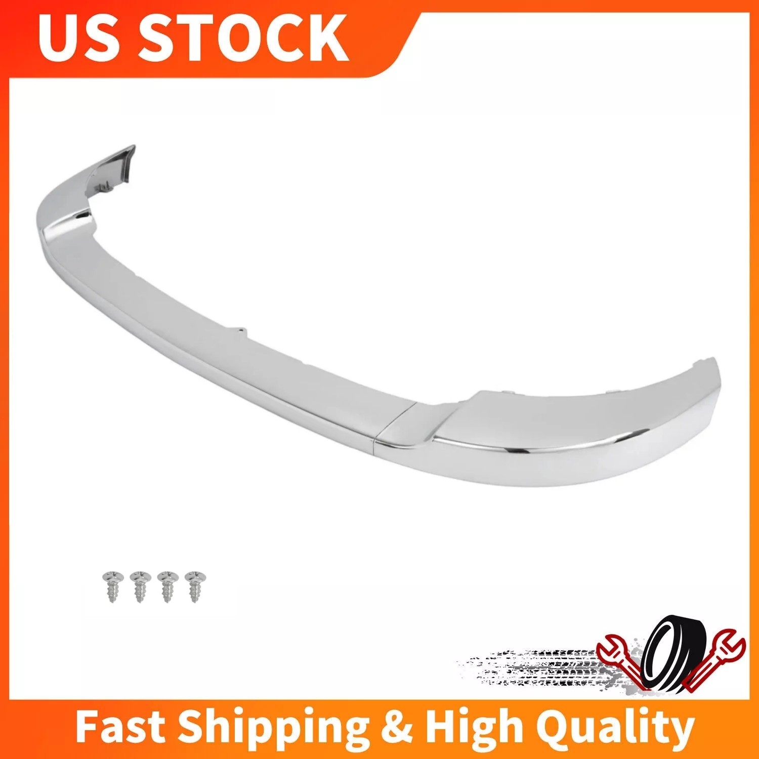 Front Upper Bumper Trim Cover For Chevy Silverado 2500HD 3500HD 2011-2014 Chrome