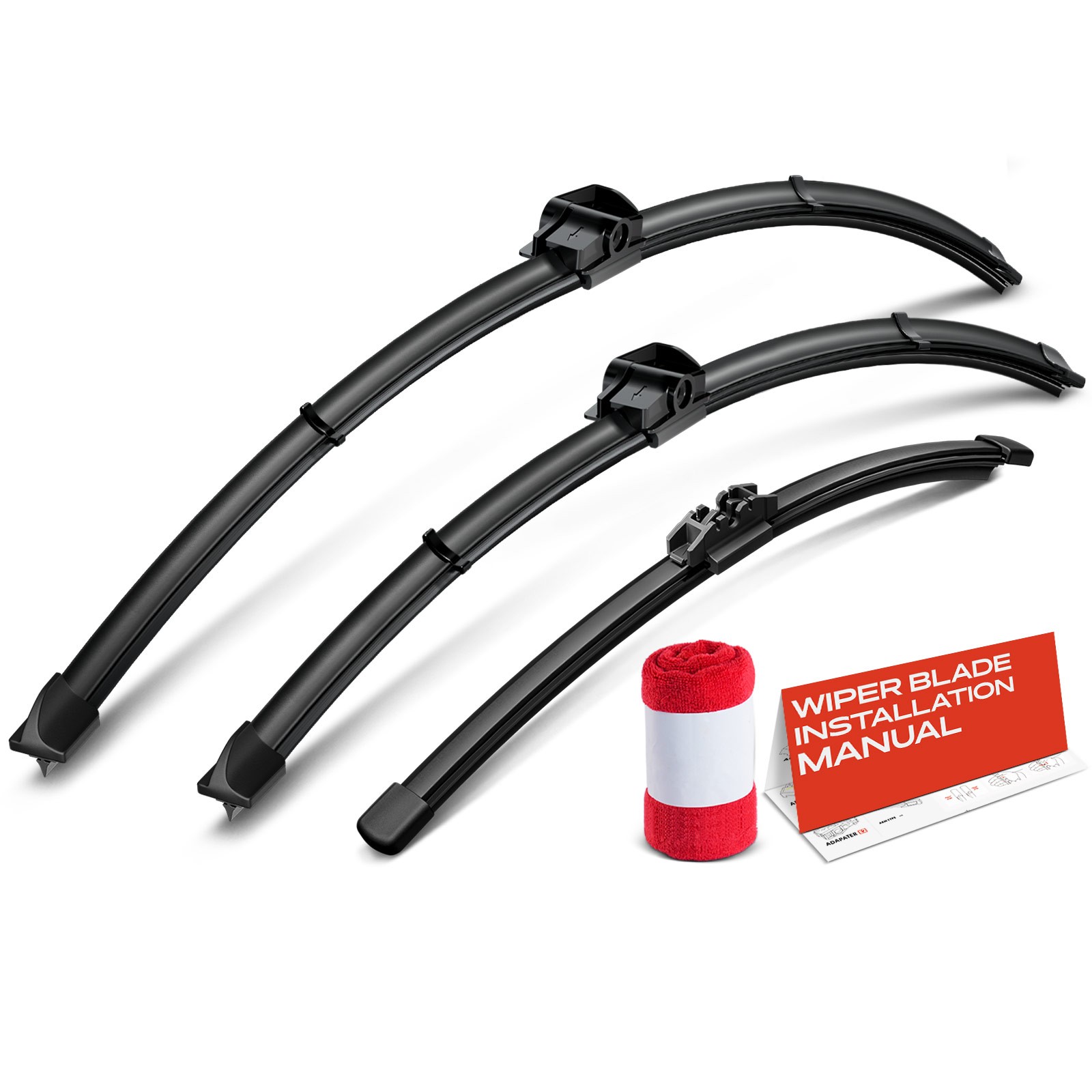 3Pcs 26” & 20” & 13” Windshield Wiper Blades for BMW X3 E83 F25 2011-2017 SUV