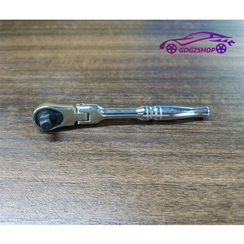 1/4″ Drive Ratchet Handle Socket Wrench 72 Tooth Flexible Head Stubby Round