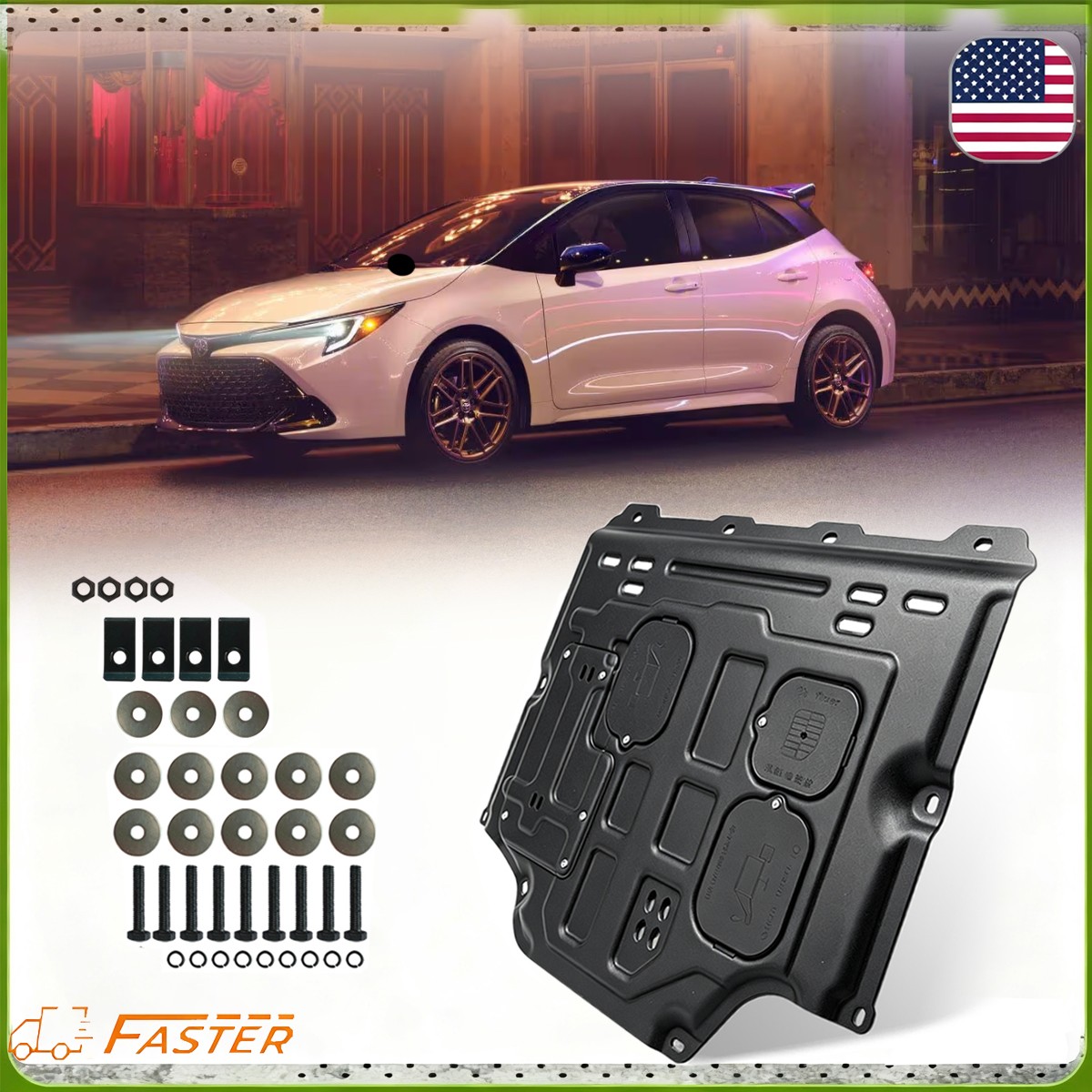 Custom For Toyota Corolla 2021-2025 Accessories Engine Splash Shield Case Guard
