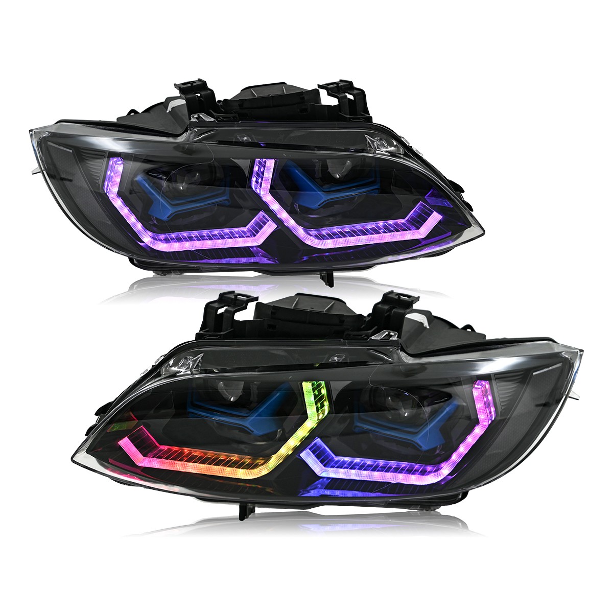 USED For 2007-2010 BMW 3 Series E92 E93 LED Headlight Assembly High Low Beam