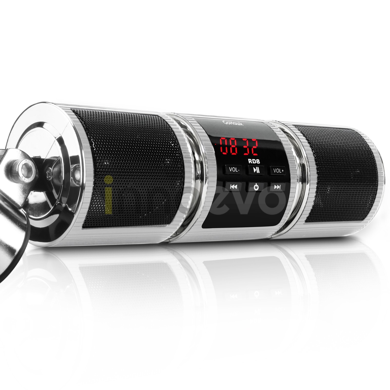 Waterproof Bluetooth Motorcycle Stereo Speaker MP3 Audio System USB AUX Radio BT