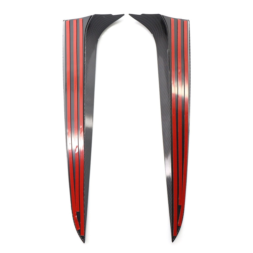 2pcs Rear Window Side Spoiler Canard Splitter Trim For BMW X3 F25 2011-2017