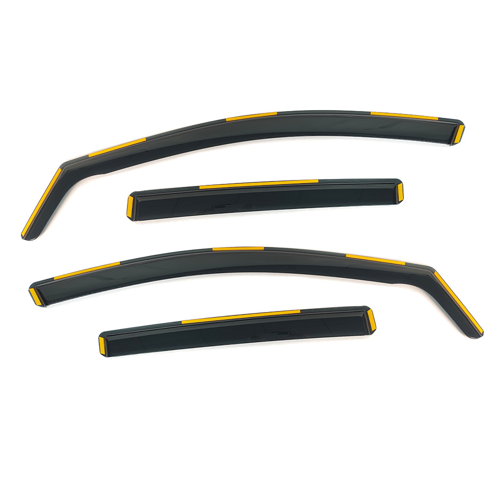 In-channel Window Visor Rain Guard Vent Deflector For Golf GTI MK7 2015-2019