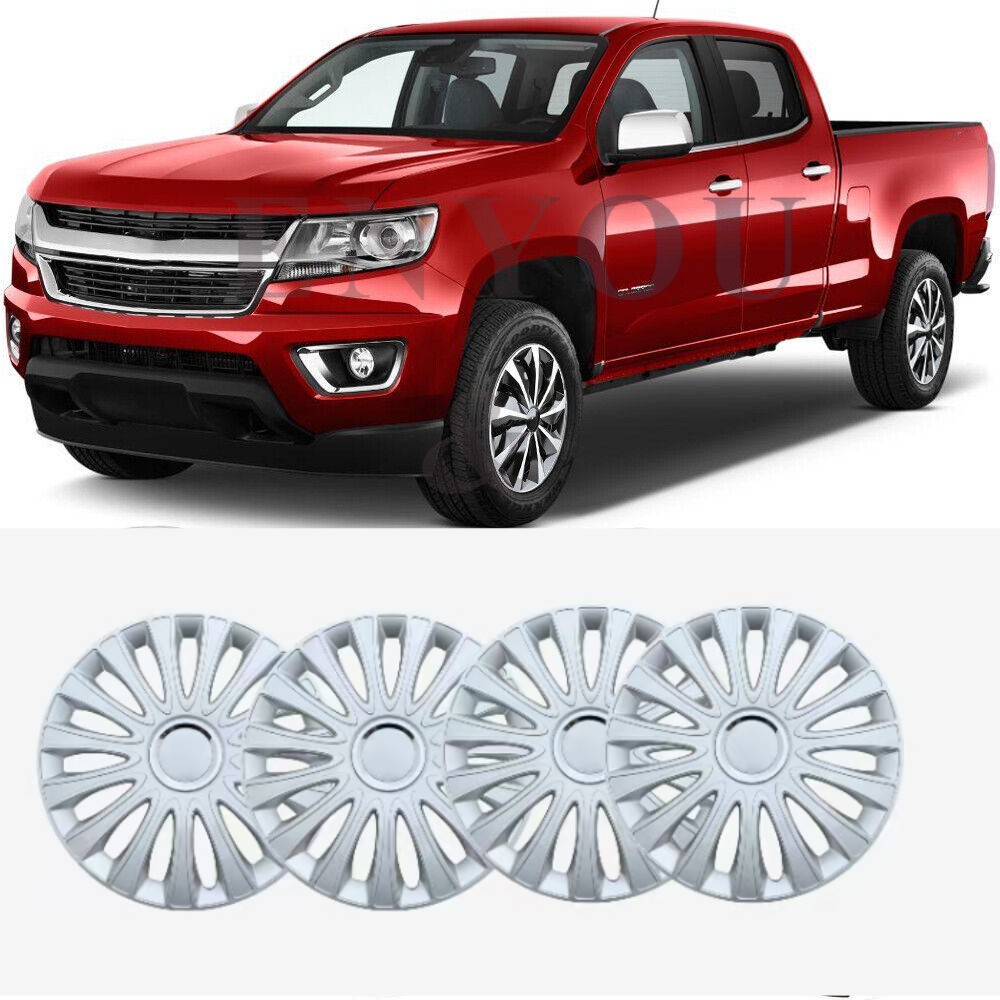 16″ Car Hubcaps Wheel Cover Set of 4 Snap R16 Tire Steel ABS For Chevy Colorado